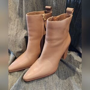 Reiss Tawny Tan Ankle High Boots